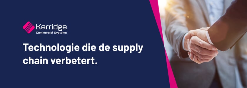 Technologie die de supply chain verbetert.